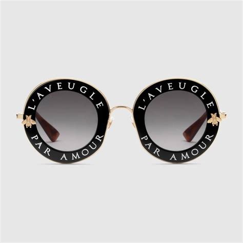 gucci round bee sunglasses|Gucci bee sunglasses women's.